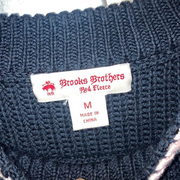 Brooks brothers “red fleece” scoop neck Long sleeve knit sweater women’s medium - Picture 6 of 6
